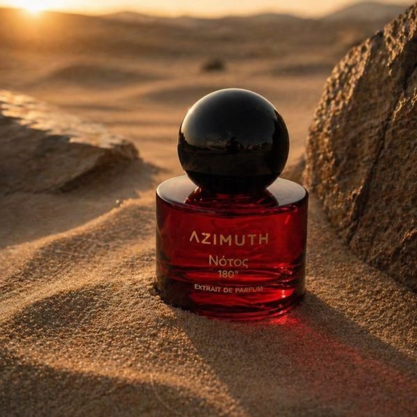 Notos 180°Where heat meets depth.A scent that doesn’t follow directions… it defines them